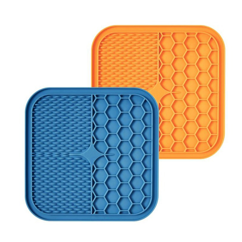 Pet Lick Pad for Stress & Anxiety Relief - Slow Feeder Mat 2 Pack