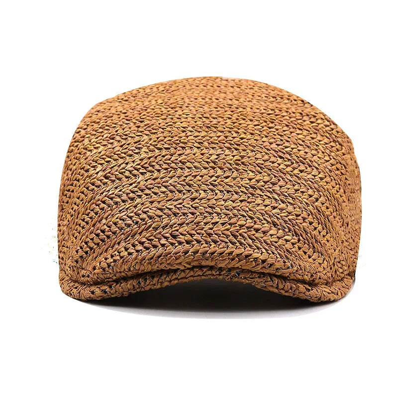 Ferdinand Stylish Summer Flat Cap with Structured Design, view 6 - Elena Harper