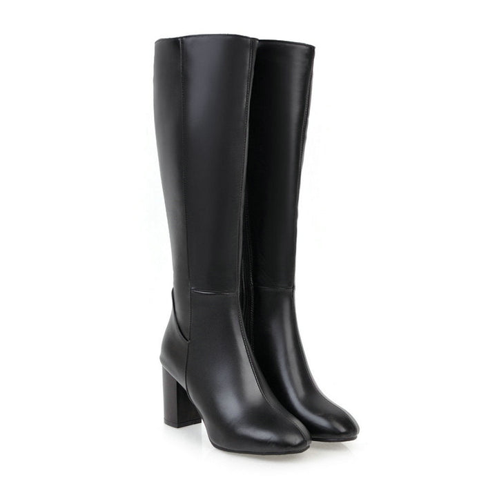Mila - Luxe Zipper Boots for a Stylish Statement Look