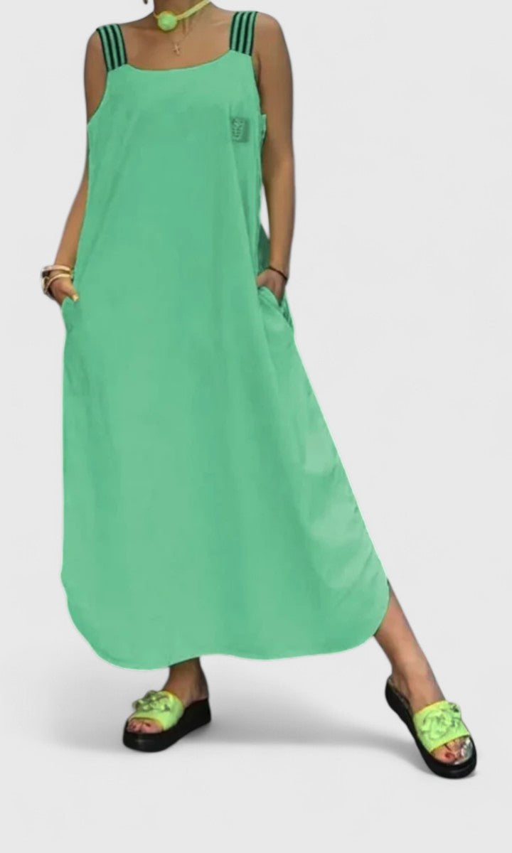 Pandora Elegant Suspender Dress - Elena Harper