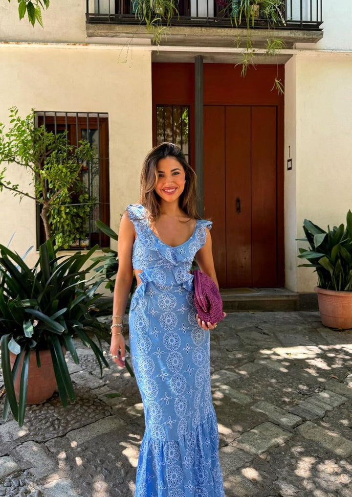 Camila | Ruffled Maxi Dress