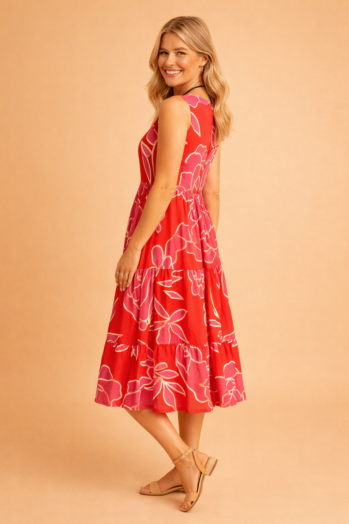 Women's Elegant Floral Summer Dress