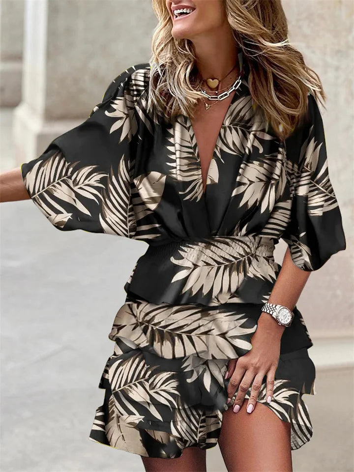Yara - Floral Dress with Playful Ruffles