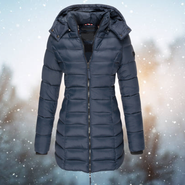 Nicole | Women's Long Puffer Jacket with Hood for Winter