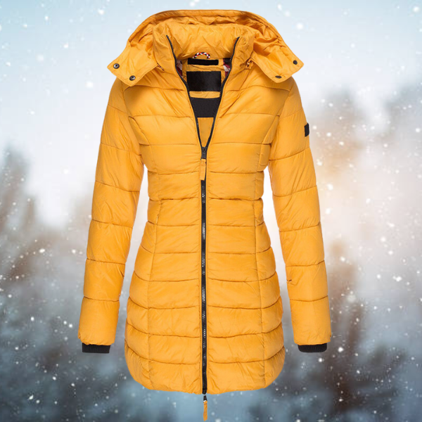 Nicole | Women's Long Puffer Jacket with Hood for Winter