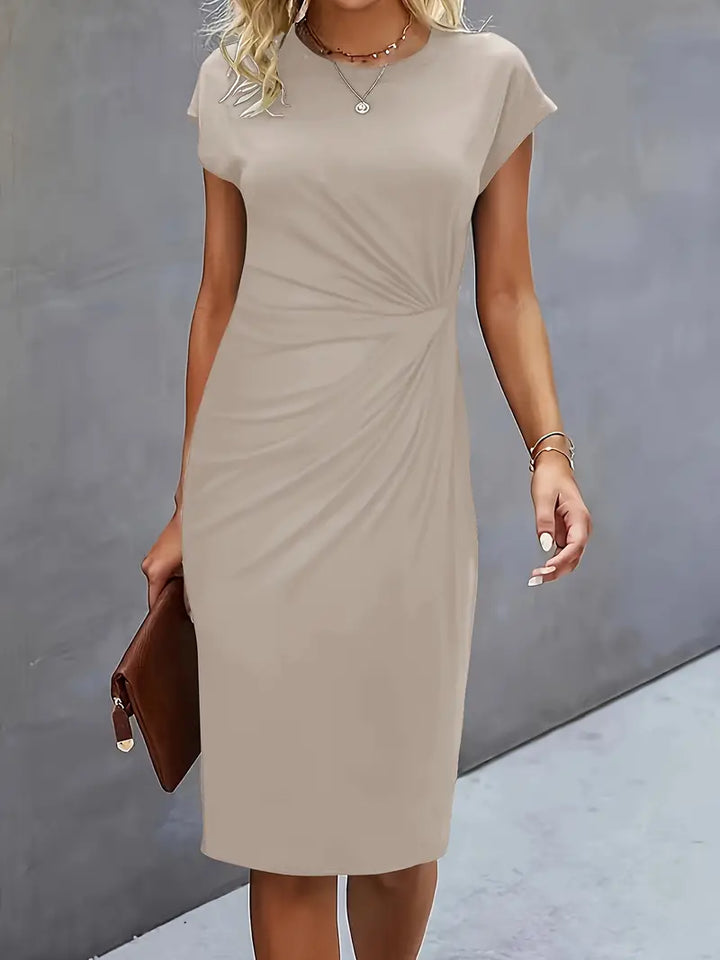 Katrien – Timeless Midi Dress with Flattering Silhouette