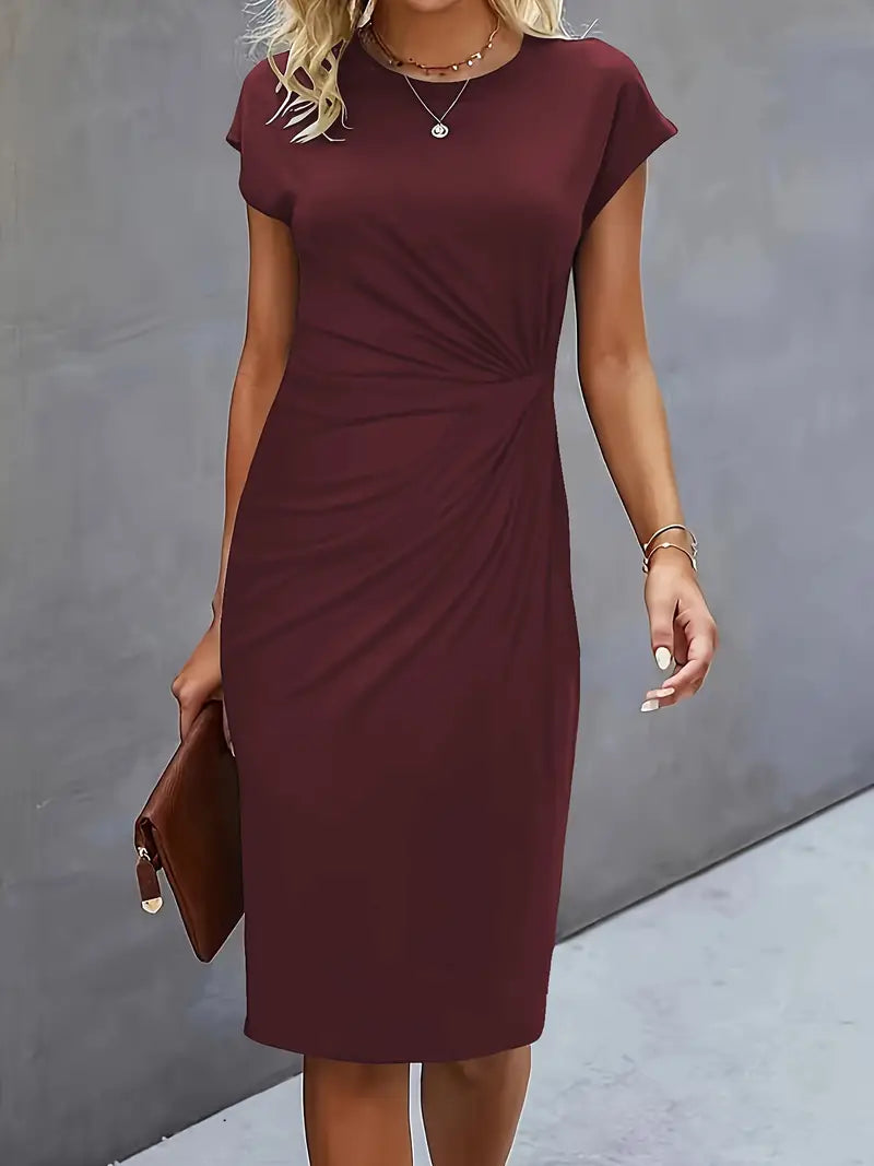 Katrien – Timeless Midi Dress with Flattering Silhouette