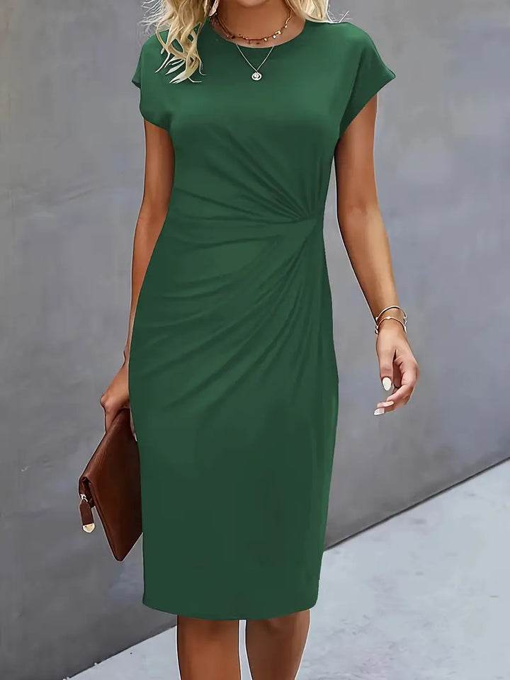 Katrien – Timeless Midi Dress with Flattering Silhouette