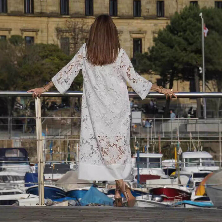 Emeli Summer Dress with Beautiful Lace - Elena Harper