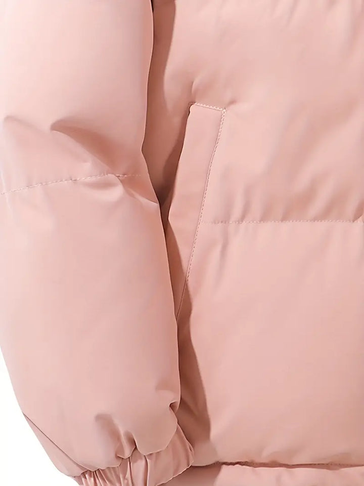 Élodie - Chic Short Puffer Jacket with Hood