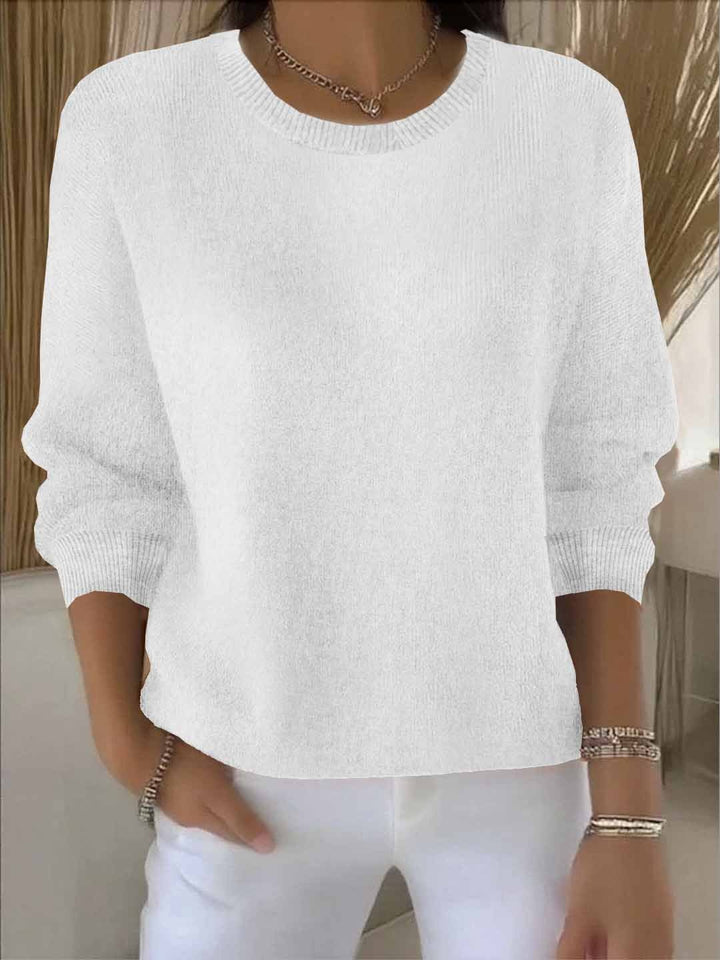 Amélie | Relaxed Fine-Knit Crewneck Sweater