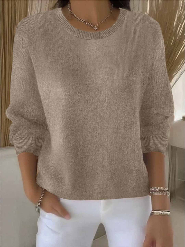 Amélie | Relaxed Fine-Knit Crewneck Sweater