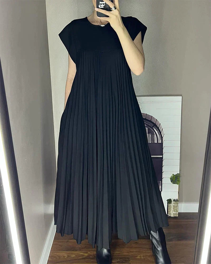 Tascha Sleeveless Pleated Dress - Elena Harper