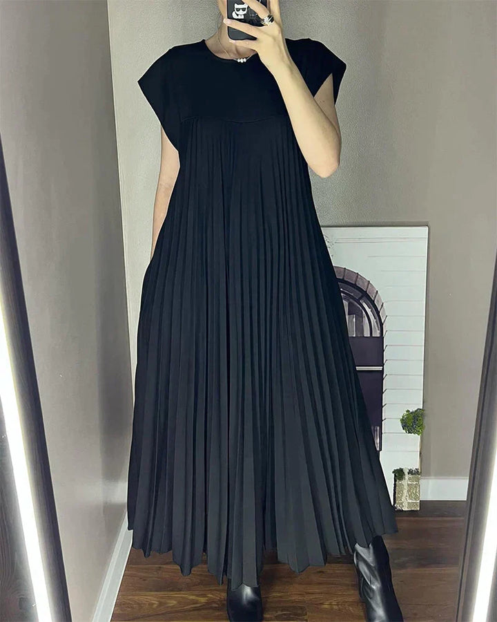 Tascha Sleeveless Pleated Dress - Elena Harper