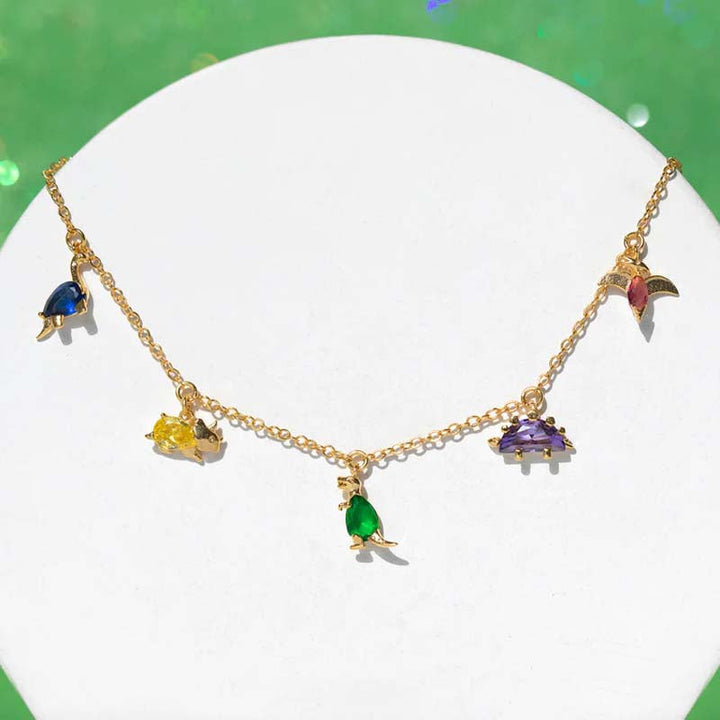 Colored Pendant Necklace