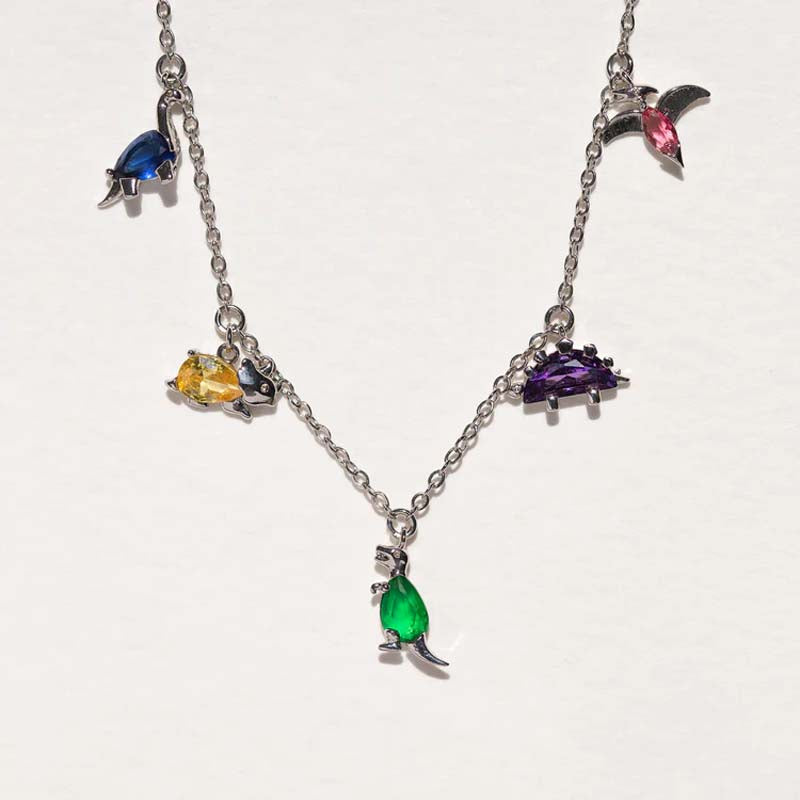 Colored Pendant Necklace