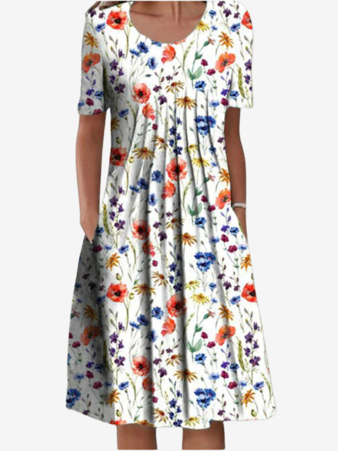 Adèle Dress with Belly Coverage - Elena Harper