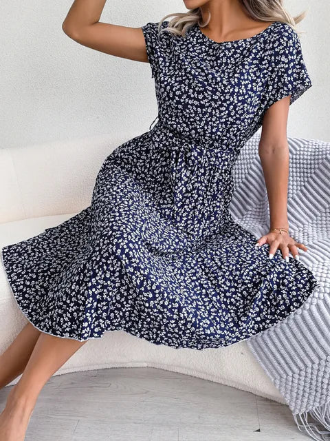 FloraChic A-Line Dress - Elena Harper
