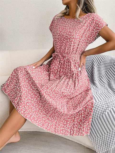 FloraChic A-Line Dress - Elena Harper