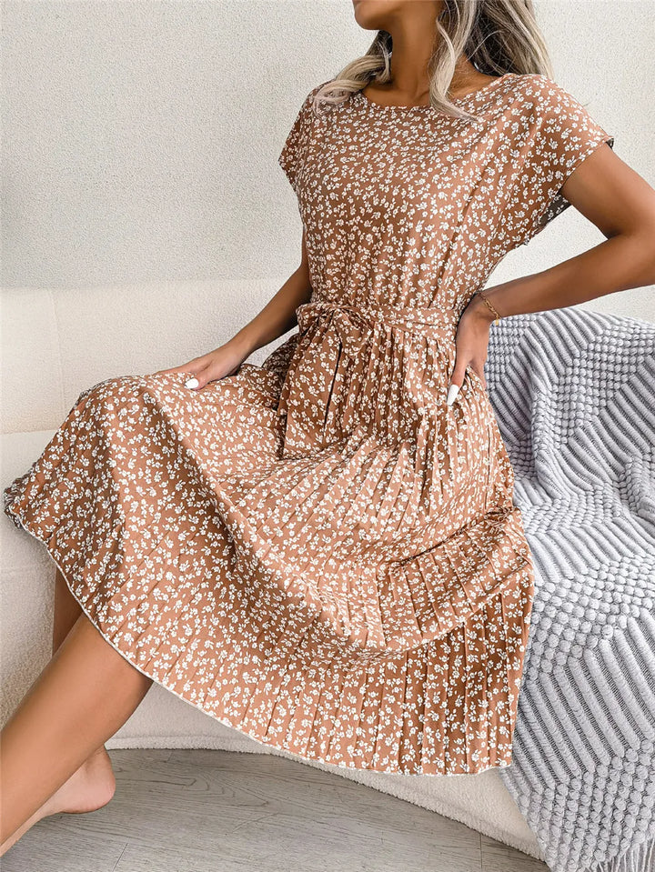 FloraChic A-Line Dress - Elena Harper