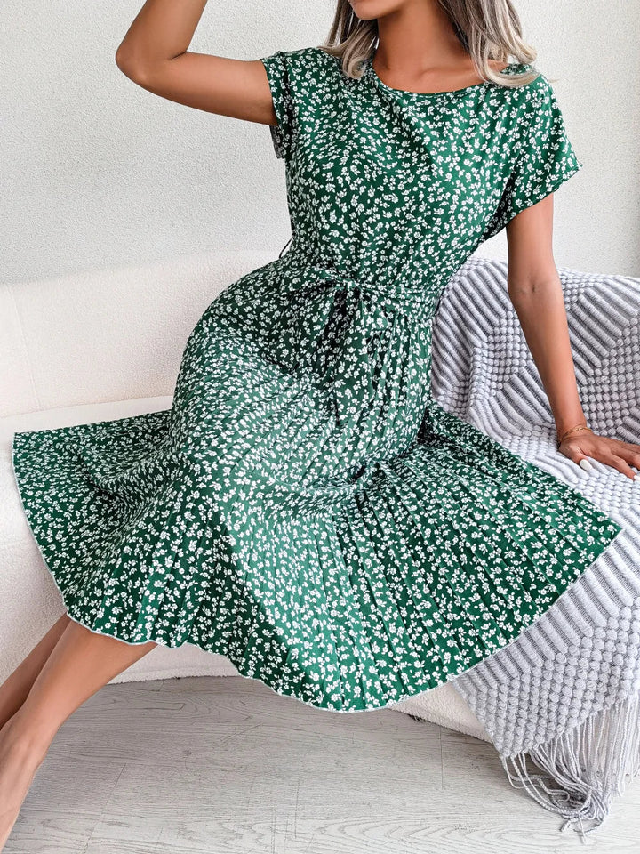 FloraChic A-Line Dress - Elena Harper