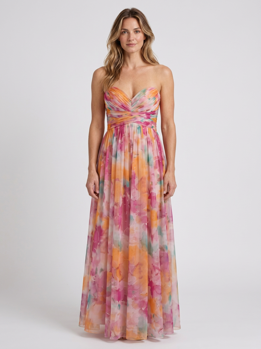 Fluid Maxi Wrap Dress for Women, view 4 - Elena Harper