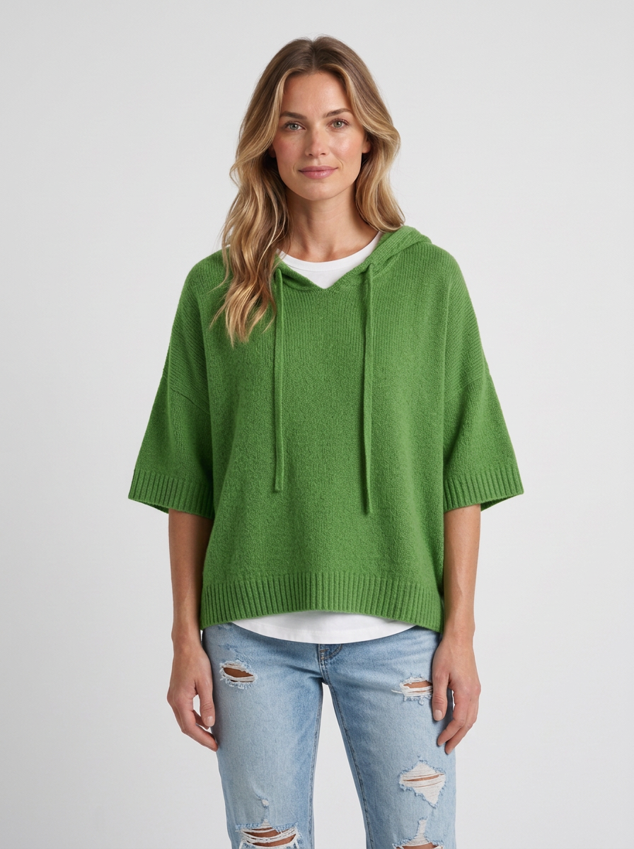 Oversized Cashmere-Touch Hoodie for Women