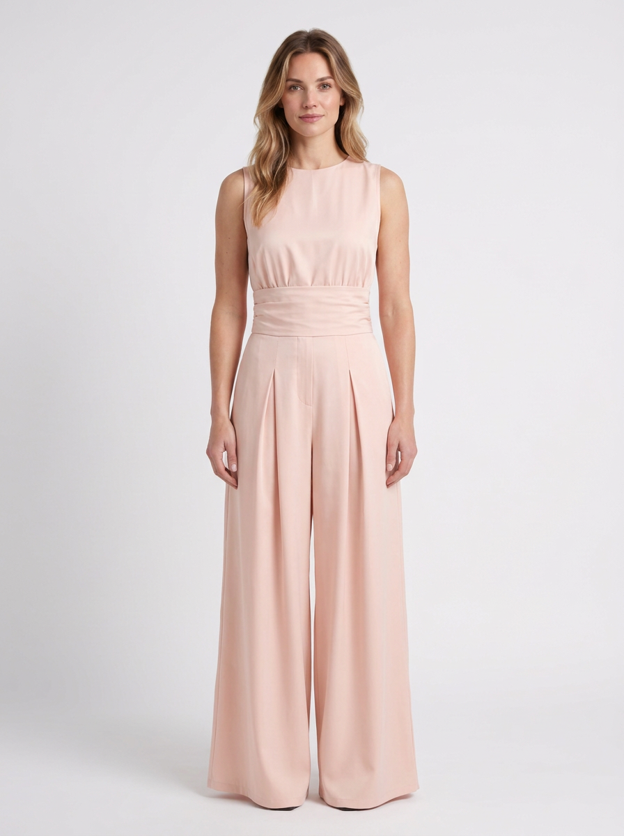 Bamboo Linen Blend Two-Piece Set For Women