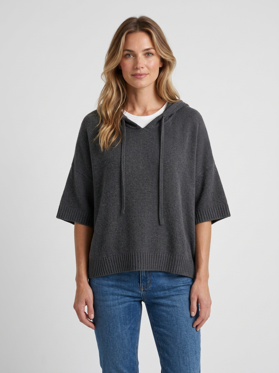 Oversized Cashmere-Touch Hoodie for Women