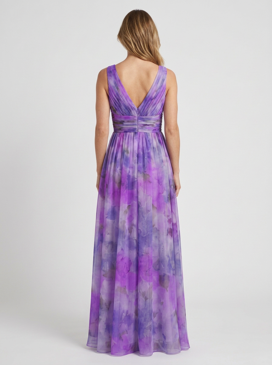 Fluid Maxi Wrap Dress for Women, view 3 - Elena Harper
