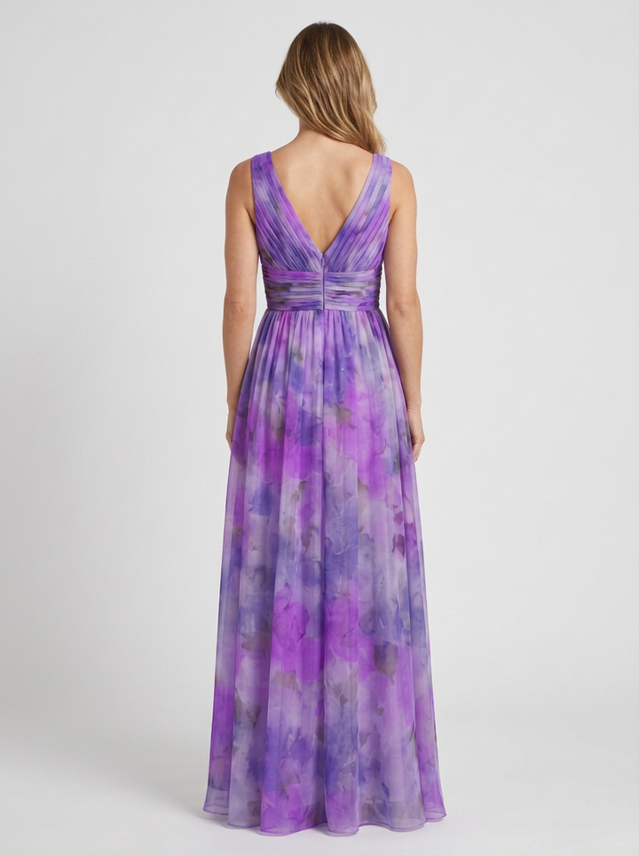 Fluid Maxi Wrap Dress for Women, view 3 - Elena Harper