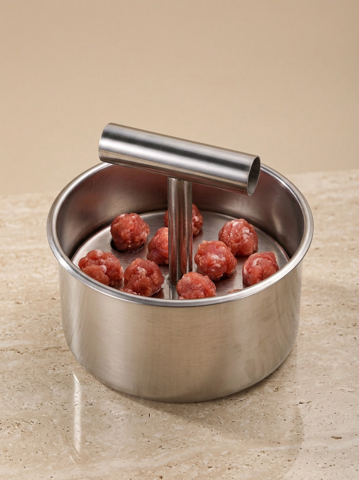 Stainless Steel Meatball Maker For 6 Or 12 Portions - Elena Harper