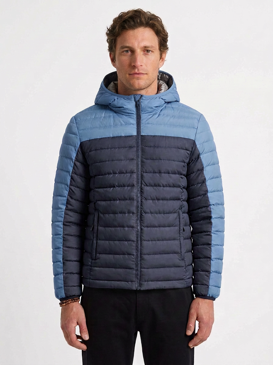 Men's Thermal Quilted Hooded Jacket