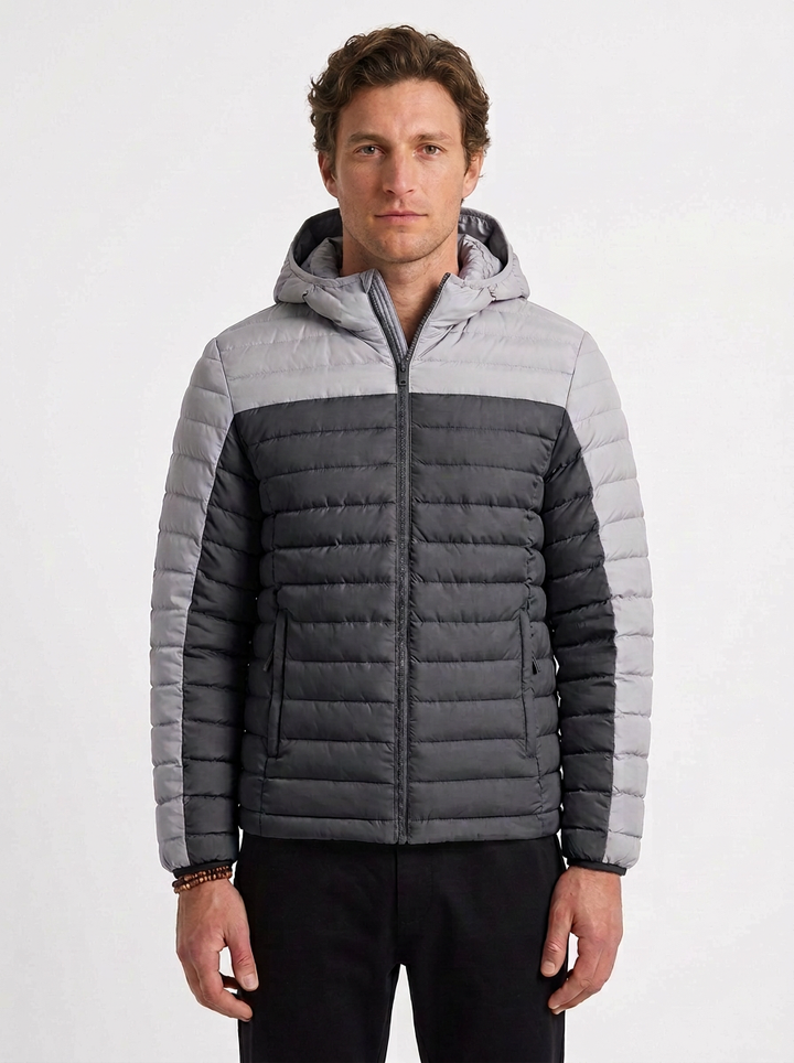 Men's Thermal Quilted Hooded Jacket