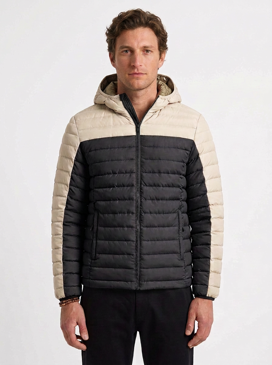 Men's Thermal Quilted Hooded Jacket