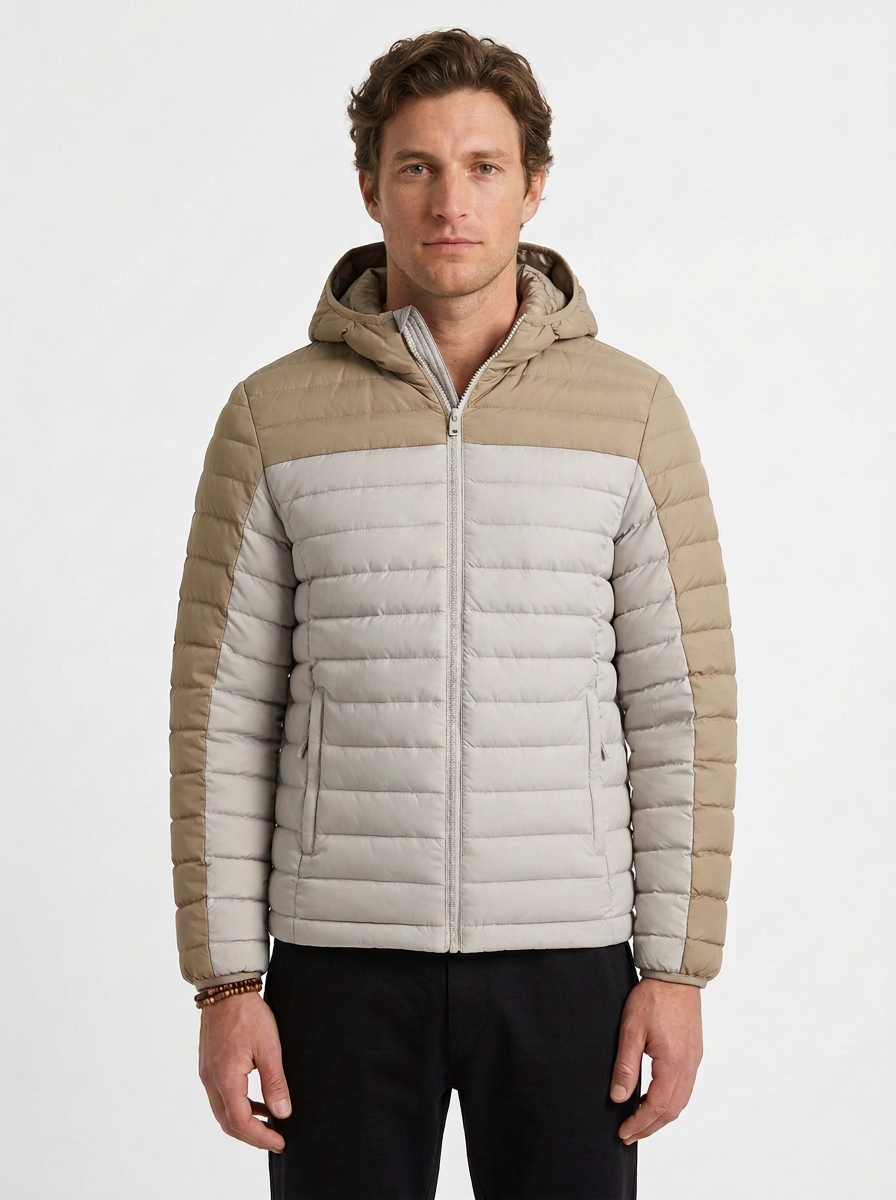 Men's Thermal Quilted Hooded Jacket