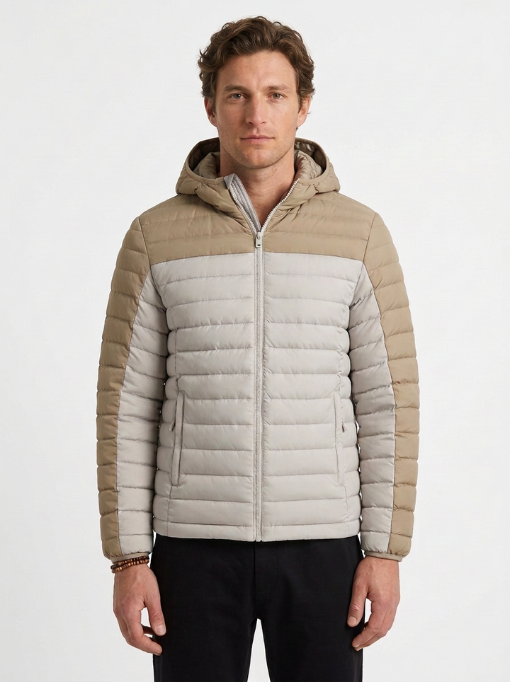 Men's Thermal Quilted Hooded Jacket