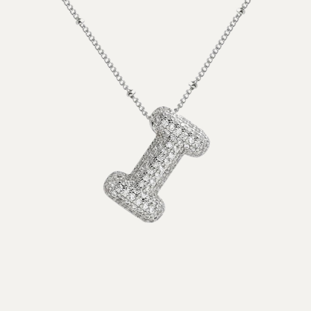 Savannah | Diamond Bubble Letter Necklace