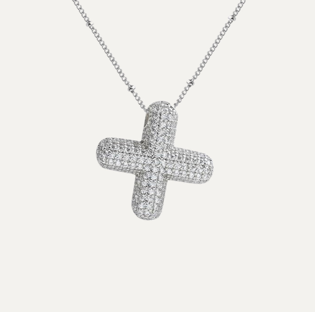 Savannah | Diamond Bubble Letter Necklace