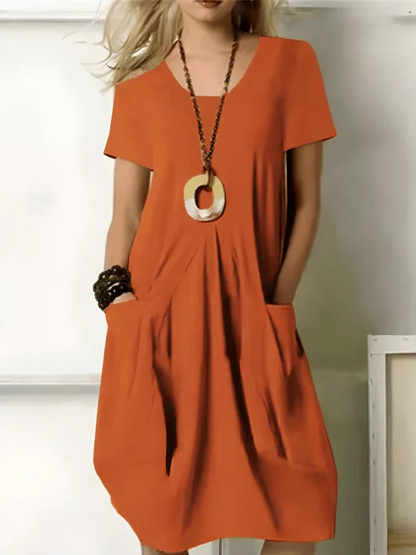 Elise Elegant dress with belly coverage - Elena Harper
