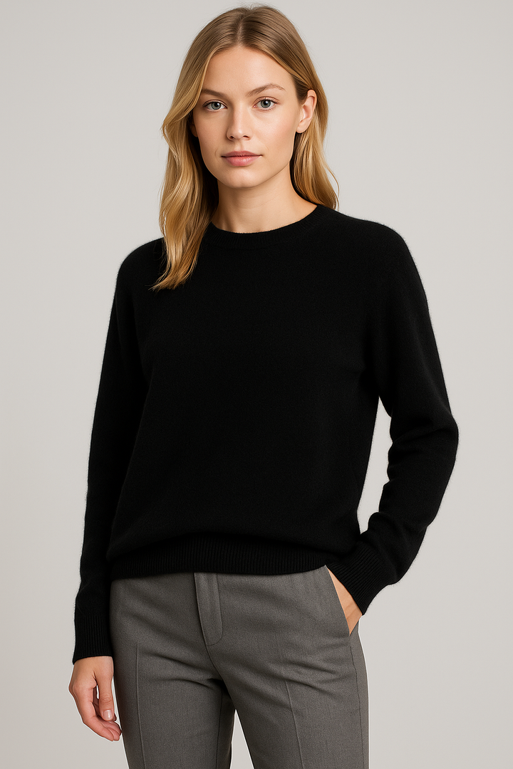 Freya Harper Classic Crewneck Sweater for Women - Elena Harper