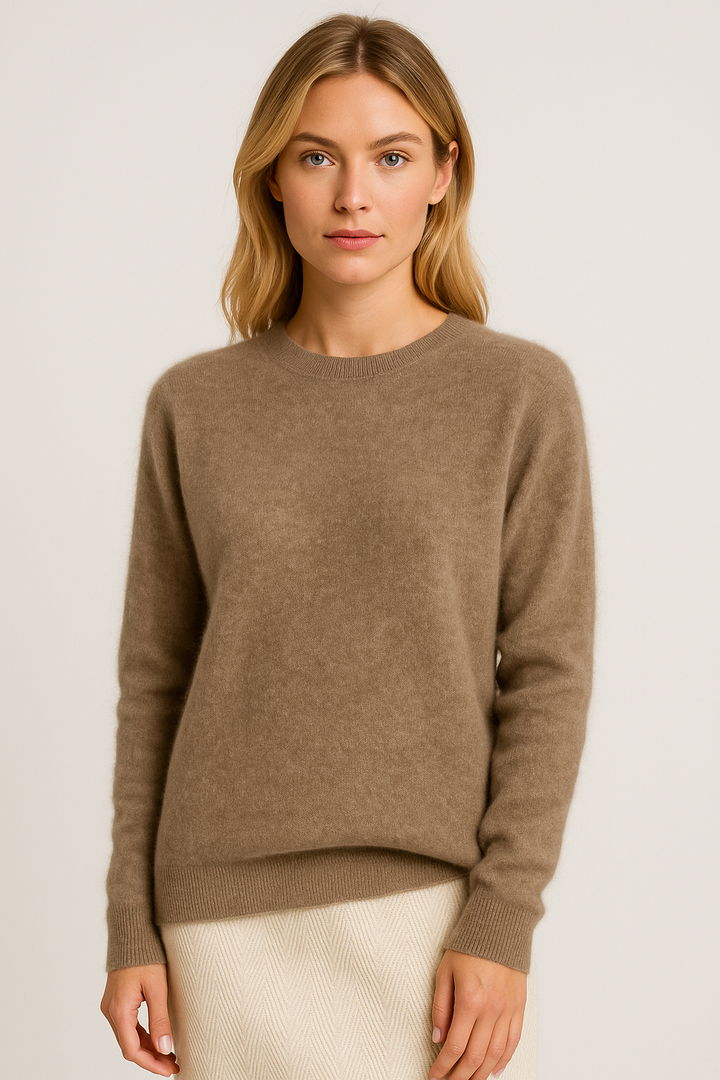 Freya Harper Classic Crewneck Sweater for Women - Elena Harper
