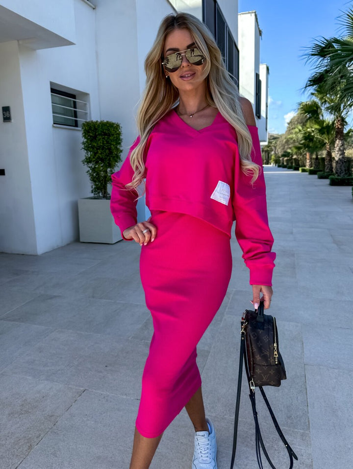 Olivia Casual Sweatshirt & Dress Set - Elena Harper
