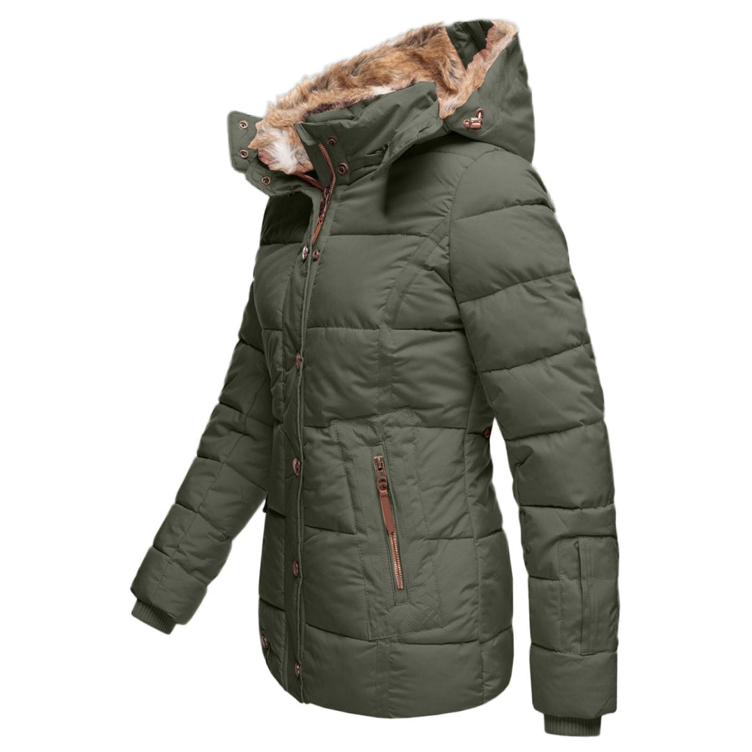 Brigitte - Chic Down Jacket with Fur Lining