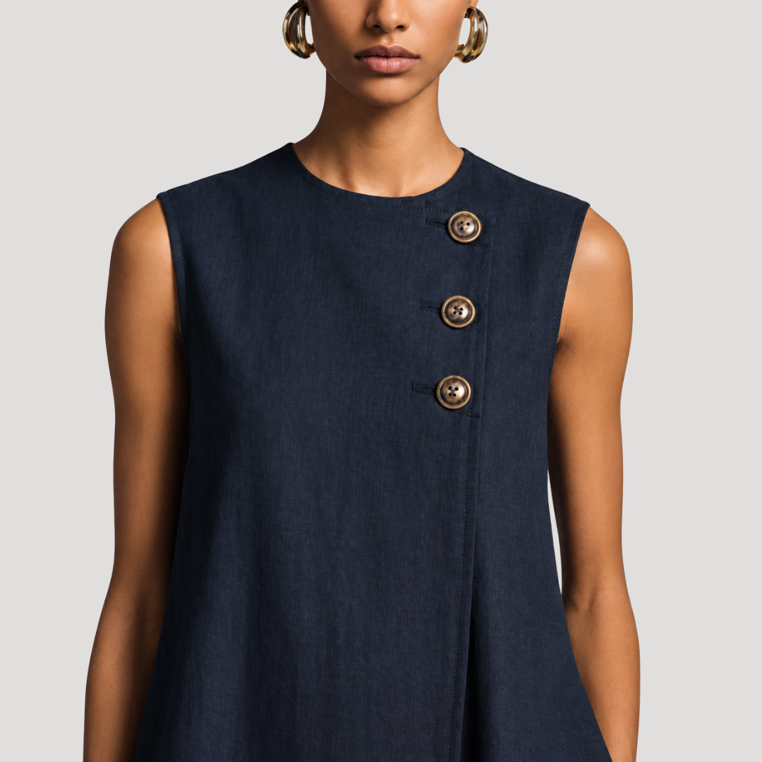 Elegant Sleeveless A-Line Dress