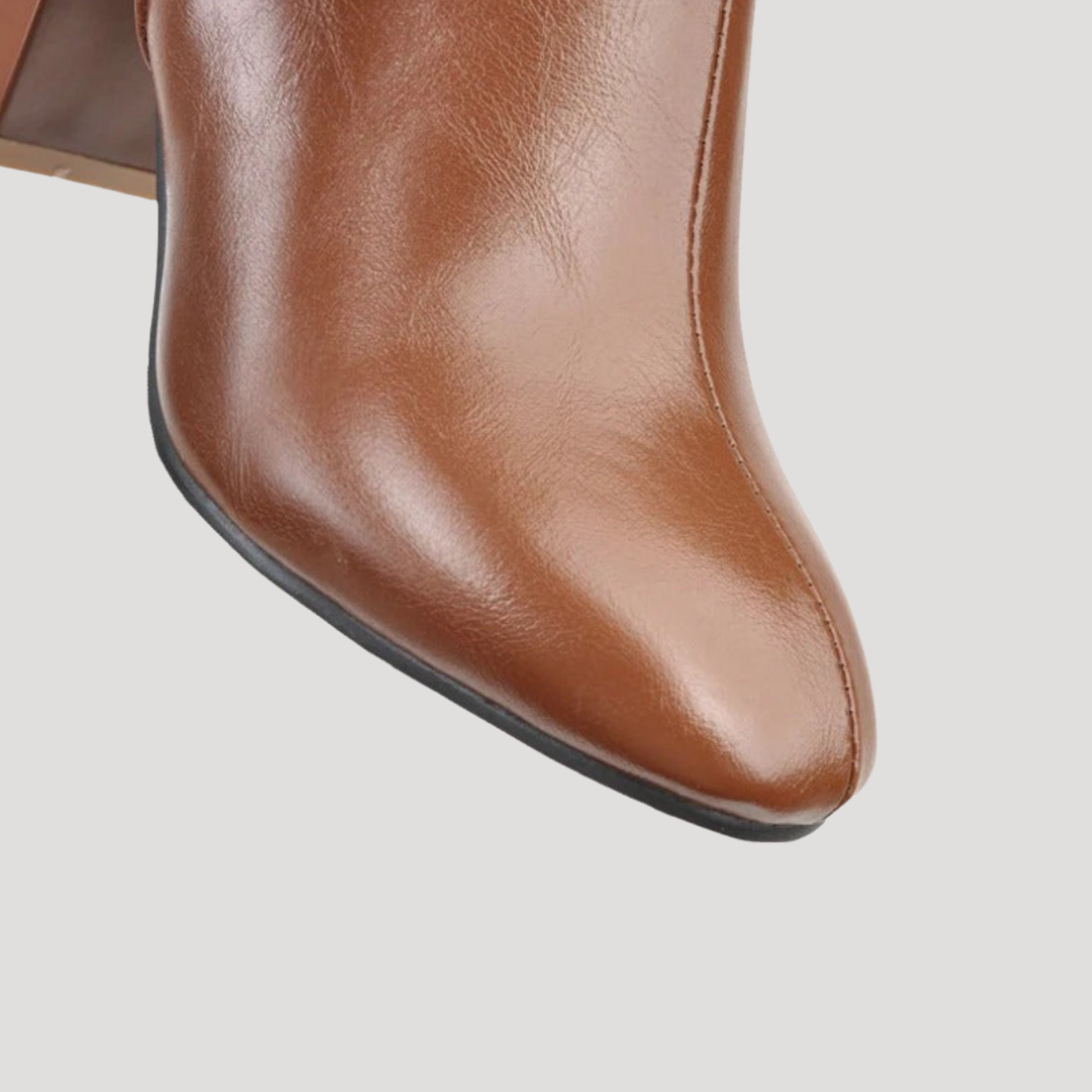 High Heeled Women's Boots with Square Heel