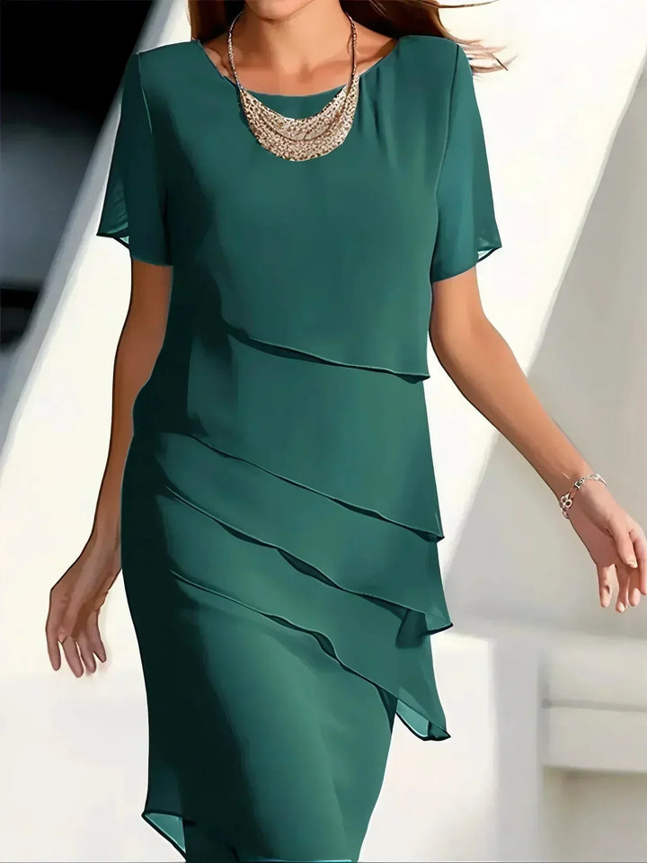 Brielle Light and Elegant Midi Dress for Spring - Elena Harper