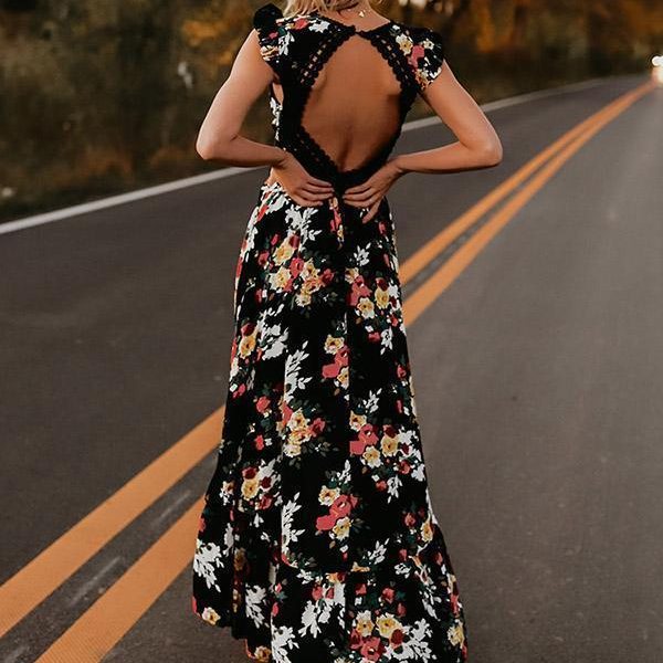 Floral Maxi Summer Dress for Women - Viviana