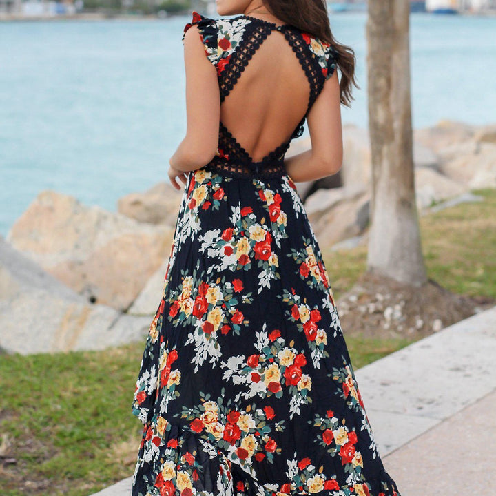 Floral Maxi Summer Dress for Women - Viviana