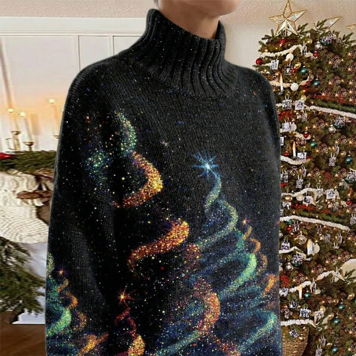 Leonetta Cozy Knit Sweater, view 5 - Elena Harper